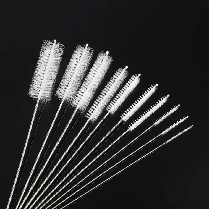 10pcs Nylon Bottle Straw Household Cleaning Brush Set Kitchen Cleaning Brushes Bristle Kit Tube Bottle Straw Washing Cleaner