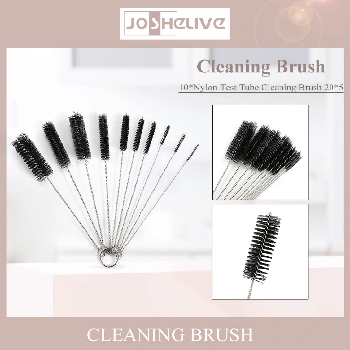10Pcs/Set Straw Cleaning Brushes Multifunction Flexible Handle Test Tube Bottle Straw Washing Cleaner Bristle Brush