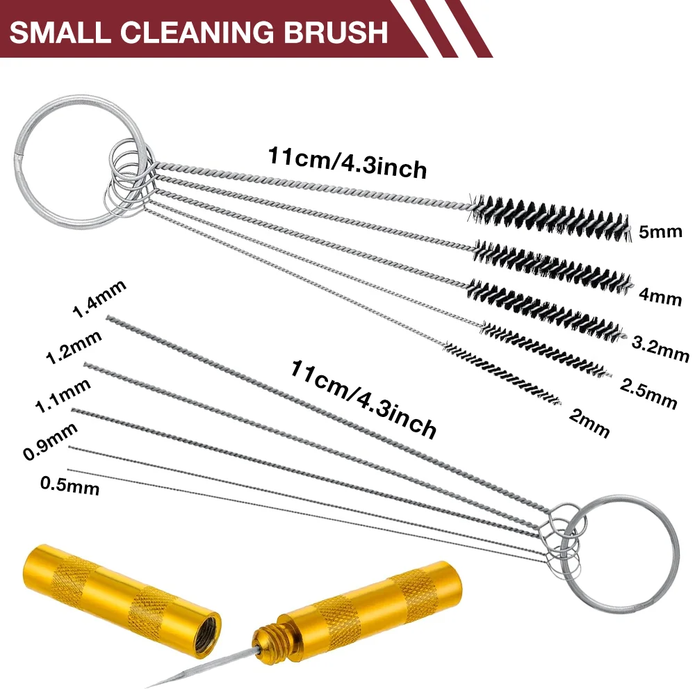 10Pcs/Set Straw Cleaning Brushes Multifunction Flexible Handle Test Tube Bottle Straw Washing Cleaner Bristle Brush