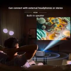 YT200 Smart Projector Auto Focus Android LED HD Projetor Supports Decoding 1080P Videos Home Cinema Outdoor Portable