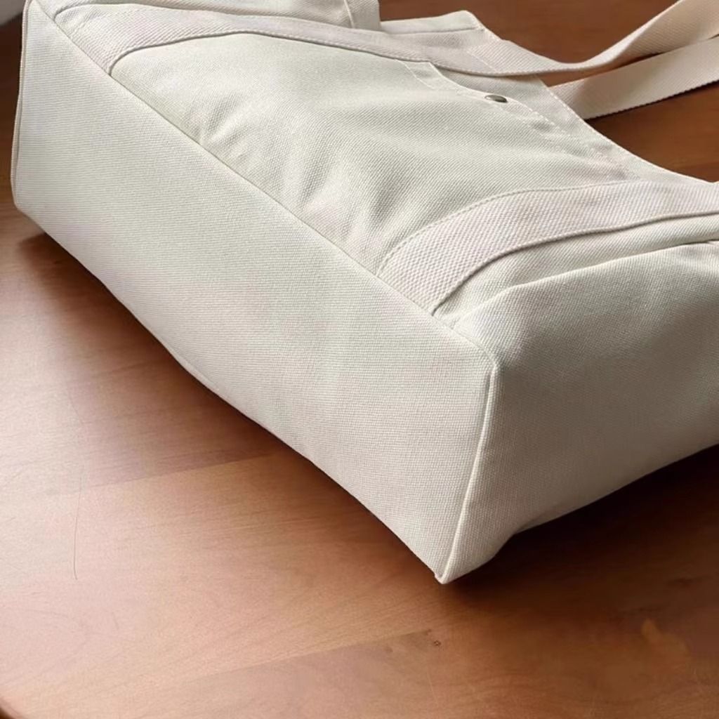 2025 Now Large Capacity Canvas Tote Bags for Work Commuting Carrying Bag College Style Student Outfit Book Shoulder Bag