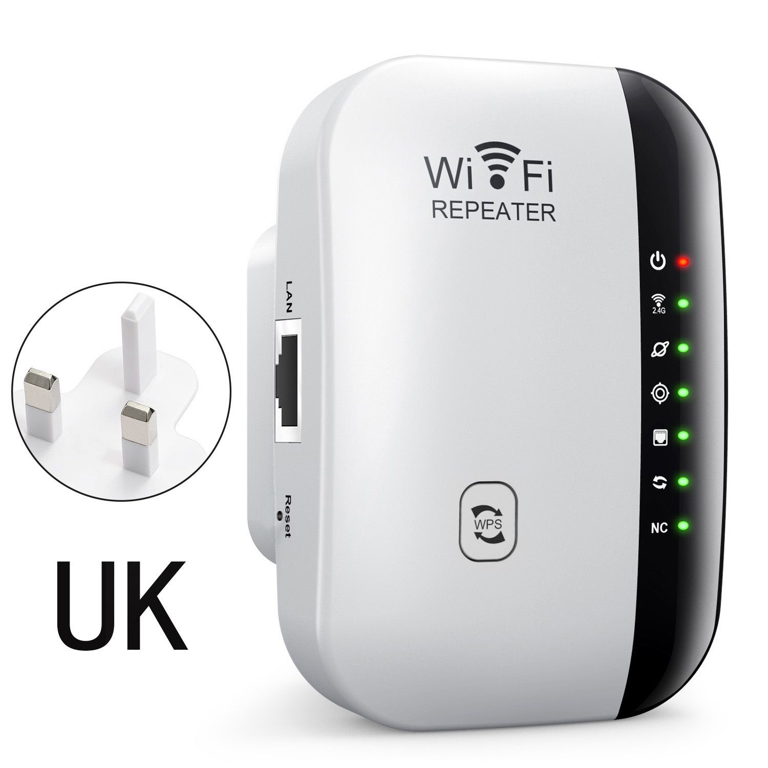 Wireless Signal Booster Wifi Extender Small Steamed Bun Network Repeater Ap Broadband Home Router Signal Amplification Extension