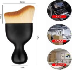 Car Air Vent Cleaning Soft Brush with Casing Car Interior Cleaning Tool Artificial Car Brush Car Crevice Dusting Car Detailing