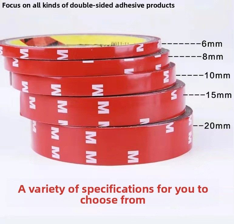 3M Super Strength Double-sided Tape 6/10/15/20/30/40mm Permanent Doppelseitiges Stickers for Car,Strong Adhesion Heat Resistant Automotive Double Sided Tape - High Viscosity Design,