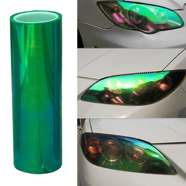 Auto Car Light Headlight Taillight Tint Vinyl Film Sticker Easy Stick Motorcycle Whole Car Decor