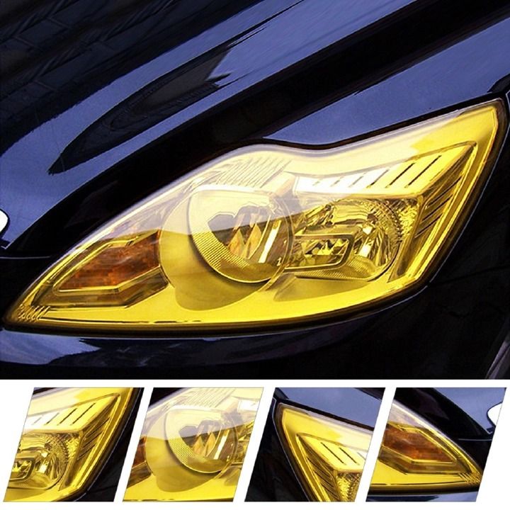 Auto Car Light Headlight Taillight Tint Vinyl Film Sticker Easy Stick Motorcycle Whole Car Decor