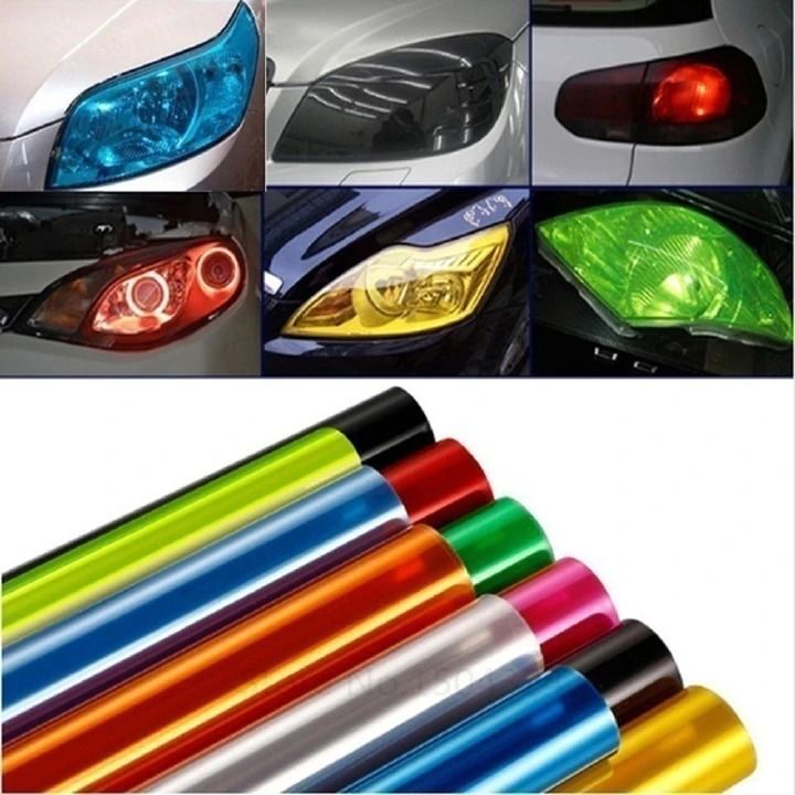 Auto Car Light Headlight Taillight Tint Vinyl Film Sticker Easy Stick Motorcycle Whole Car Decor