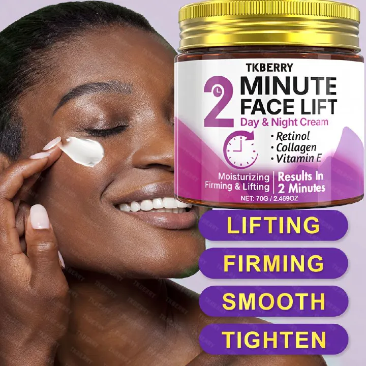 Instant Face Lifting Cream for Day And Night - Collagen-Infused Tightening Cream with Retinol, Collagen, Turmeric, Hyaluronic Acid, And Vitamin CE - Hydrating And Smoothing for Every Skin Type
