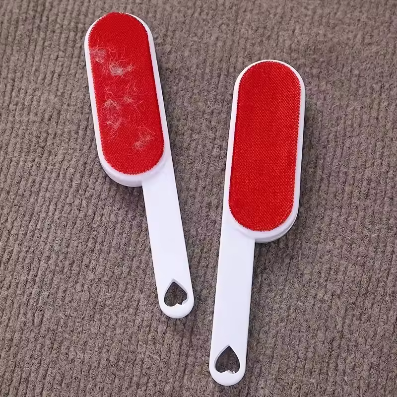 Self-cleaning Lint Sticking Roller 2 Sides Dedusting Brush Pet Hair Remover Brush Removing Dog Cat Hair from Sofa Carpet Clothes