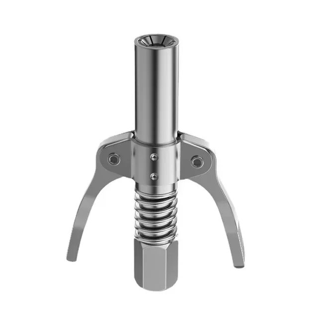 Grease Coupler Heavy-Duty Quick Release Grease Gun Coupler NPTI/8 10000 PSI Two Press Easy To Push Accessories