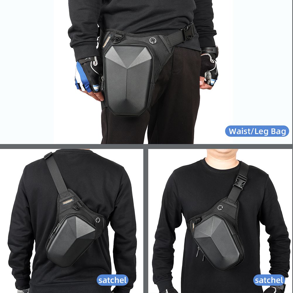 Motorcycle Leg Bag, Thigh Bag, Motorcycle Cycling Drop Leg Bag, Drop Leg Bag Crossbody Shoulder Purse Hard Shell Fanny Pack Tactical Motorcycle Waist Pack for Men Women Cycling Hiking Climbing