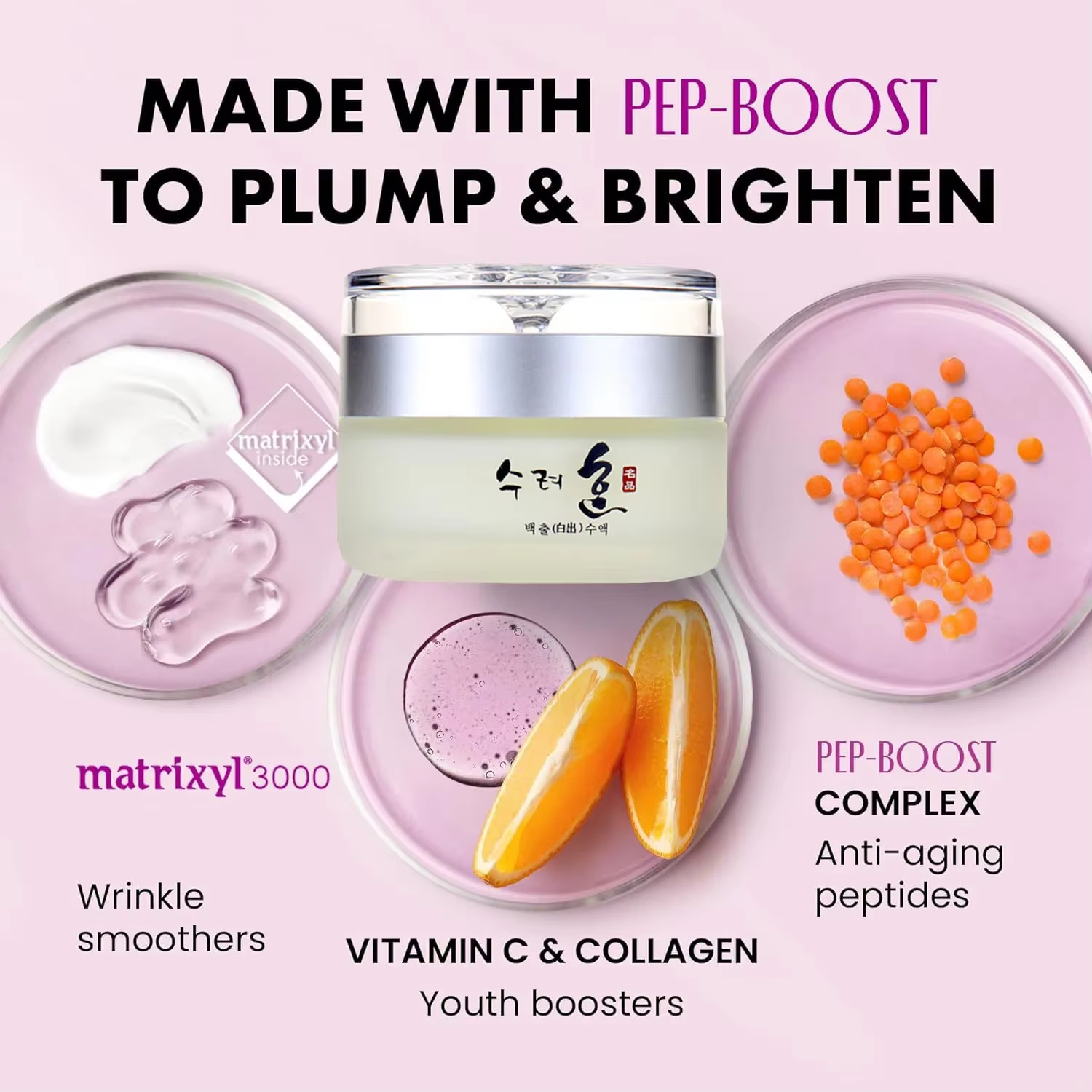 50g Collagen Face Cream Nourish Plump Up Skin,fresh Texture Cream Make Skin Younger Day/Night Cream Moisturizer Korean Cosmetics