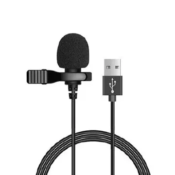 Portable External 3.5mm Type-C/USB /Lighting Hands-free Mini Wired Clip-on , Mini Portable Lavalier Microphone Condenser Clip-on Lapel Mic Wired USB 3.5mm Type-C Microfon For Phone for Laptop PC