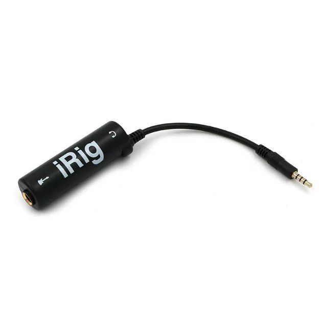 Audio Guitar Interface AMP I-Rig Converter Replacement for Phone Guitar Audio Interface Phone Tuner Lightweight Adapter for iPhone, iPad and Android Smartphones and Tablet (iRig)