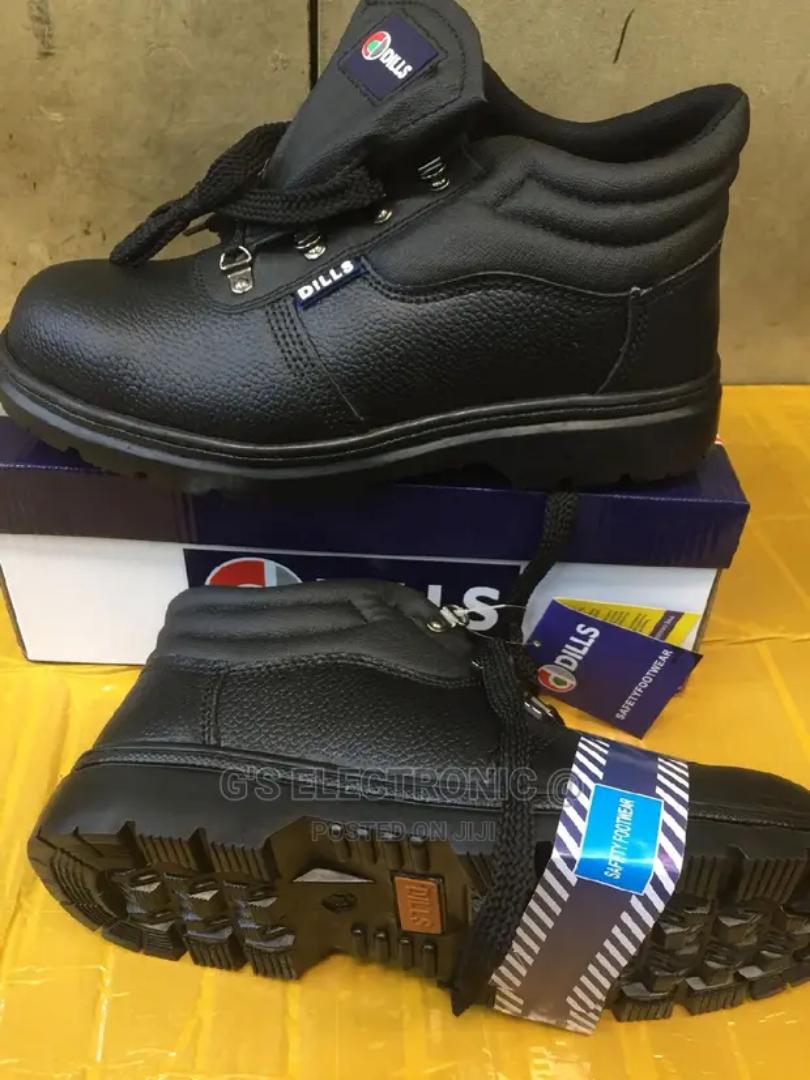 New Mens Safety High Top Work Steel Toe Cap Leather Oil Resistant Boots Shoes