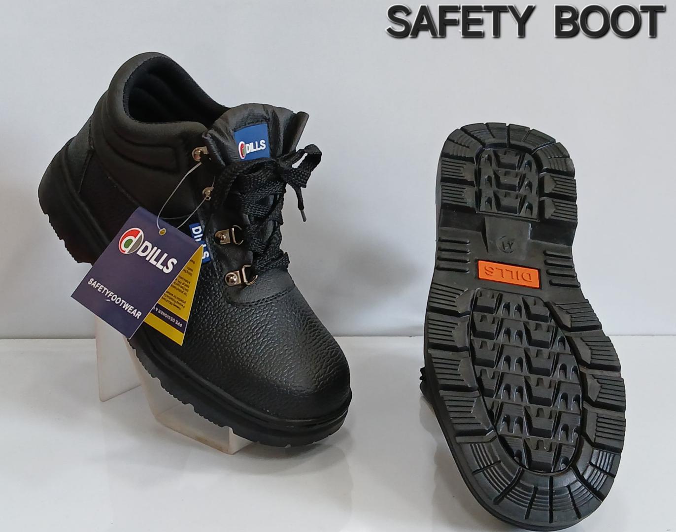 New Mens Safety High Top Work Steel Toe Cap Leather Oil Resistant Boots Shoes
