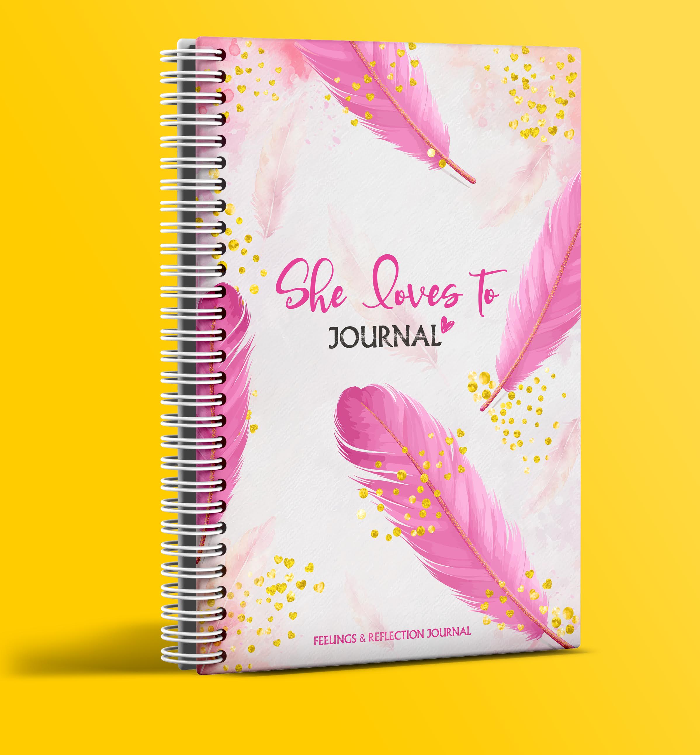 Feelings & Reflections Journal – She Loves to Journal | Female Gift | Feminine Woman Gift Idea | Journal | Mothers Day Gift | Journal Notebook | Gift