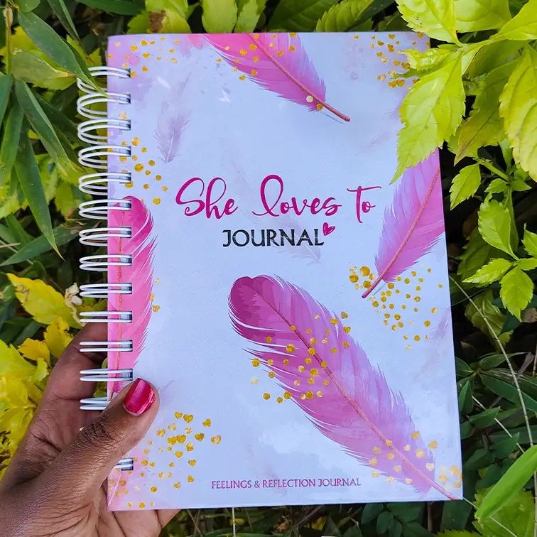 Feelings & Reflections Journal – She Loves to Journal | Female Gift | Feminine Woman Gift Idea | Journal | Mothers Day Gift | Journal Notebook | Gift
