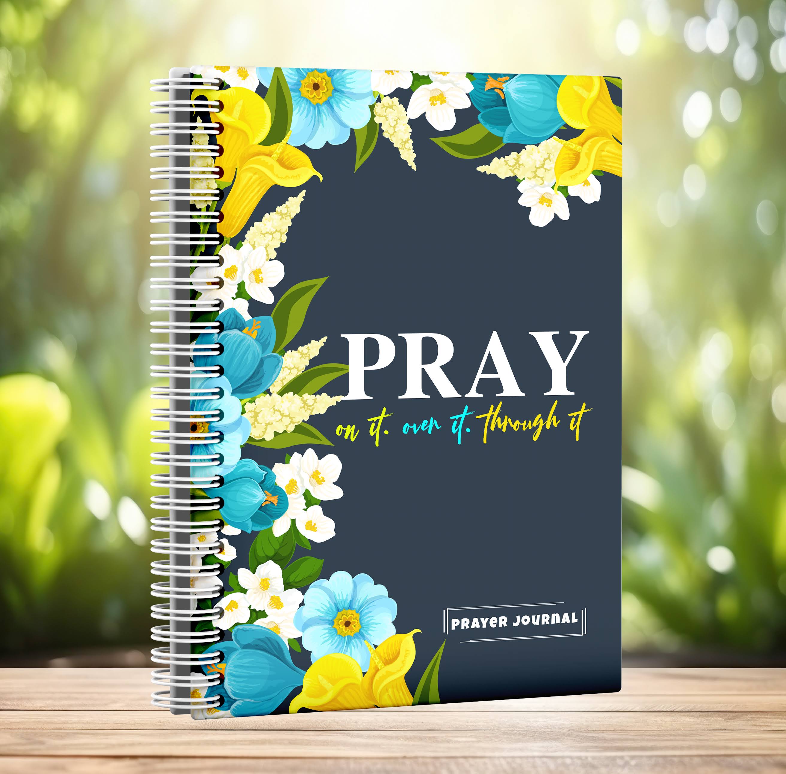Prayer Journal – Prayer over it, on it, through it | Female Gift | Journal | Christian Gift | Work Gift Idea | Female Gift Idea | Travel Gift Idea