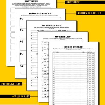 6 Months Undated Life Planner Journal Notebook | To-do-list | Work Cute Gift | Female Gift | Gift Idea | Notebook | Journal | Monthly Planner | Budget Planner | Male Gift Idea | Daily Life Planner