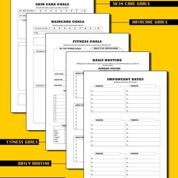 6 Months Undated Life Planner Journal Notebook | To-do-list | Work Cute Gift | Female Gift | Gift Idea | Notebook | Journal | Monthly Planner | Budget Planner | Male Gift Idea | Daily Life Planner