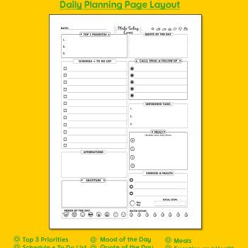 6 Months Undated Life Planner Journal Notebook | To-do-list | Work Cute Gift | Female Gift | Gift Idea | Notebook | Journal | Monthly Planner | Budget Planner | Male Gift Idea | Daily Life Planner