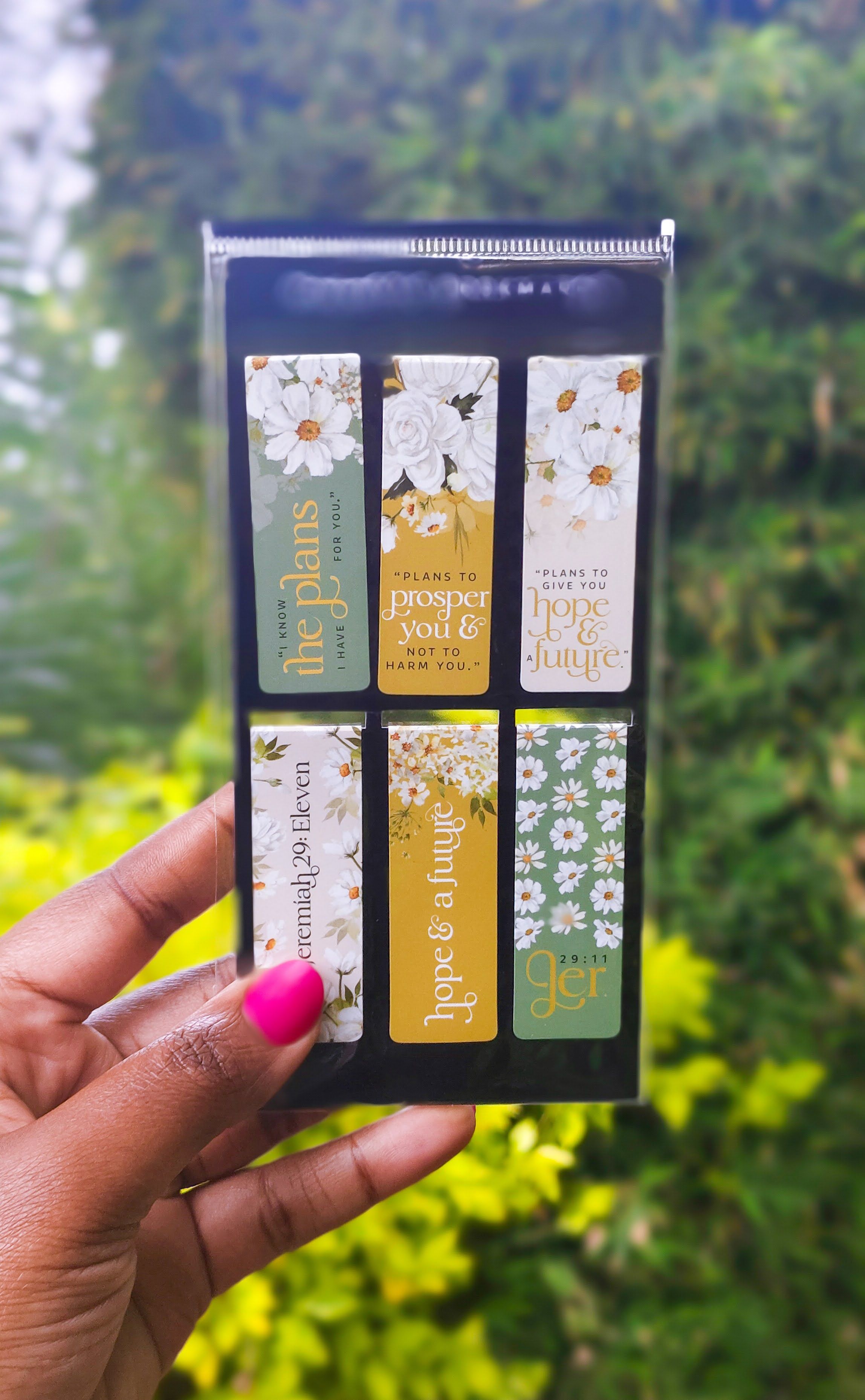 I Know the Plans Six-Piece Magnetic Bookmark Set | Female Gift | Idea| Readers Gift | Scripture Bookmarks | Mothers Day Gift | Magnetic Book marks | Book Marks | Creative Gift