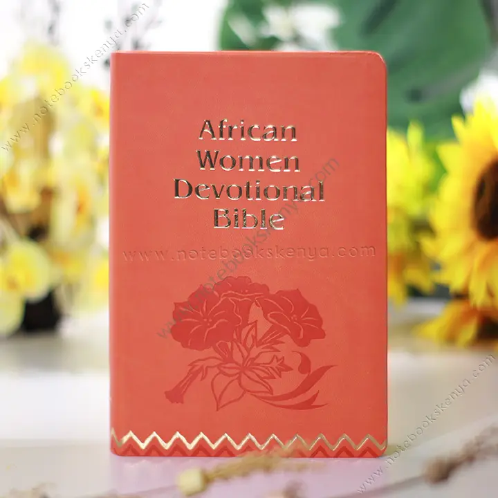 African Women Devotional Bible | Orange Leather Cover | Christian Bible ESV |  English Standard Version (ESV) | Christian Gift Idea | Bible Study