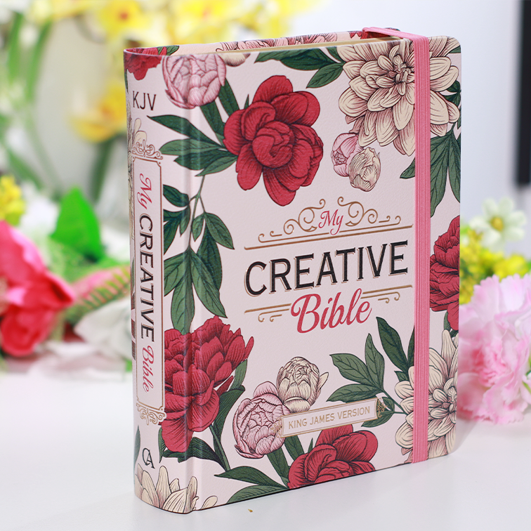 KJV Pink Floral Hardcover My Creative Bible | Christian Bible KJV | King James Version (KJV) | Floral Bible | Christian Bible KJV | King James Version (KJV) | Floral Bible