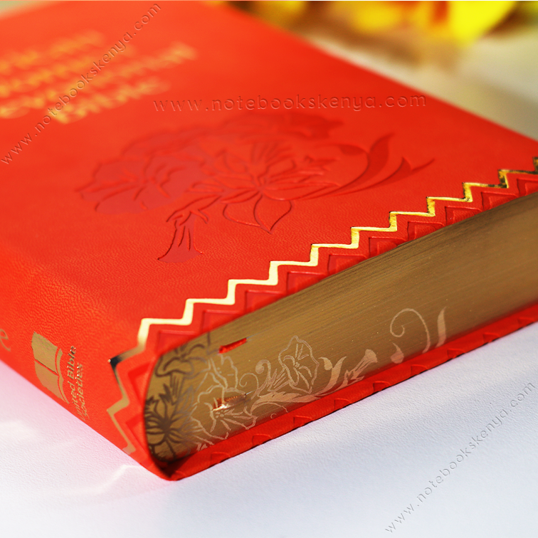 African Women Devotional Bible | Orange Leather Cover | Christian Bible ESV |  English Standard Version (ESV) | Christian Gift Idea | Bible Study