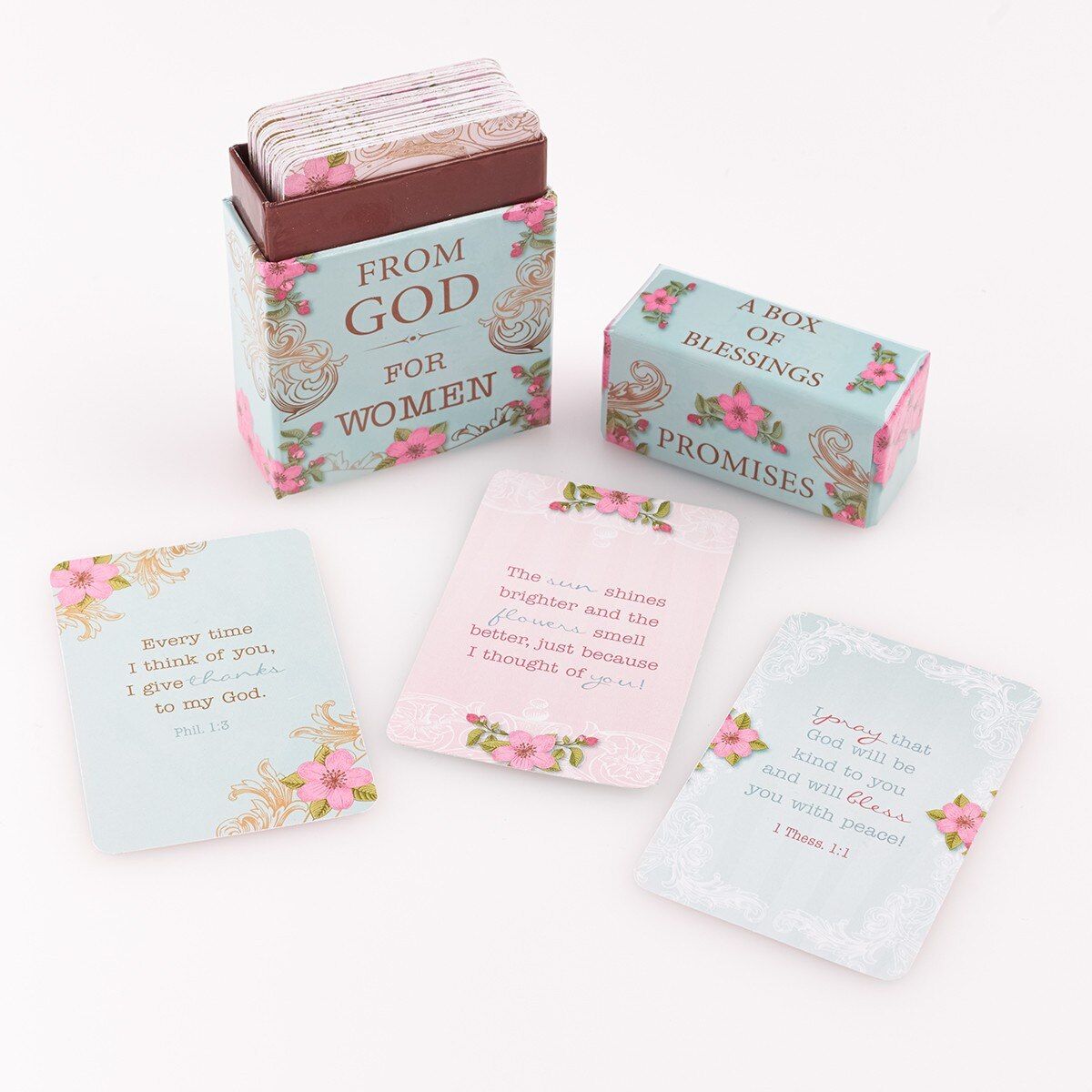 The Promises from God for Women Box of Blessings | Prayer Cards | Woman Girl Female Gift | Christian Gift | Pocket Size Scripture Cards | Mothers Day Gift