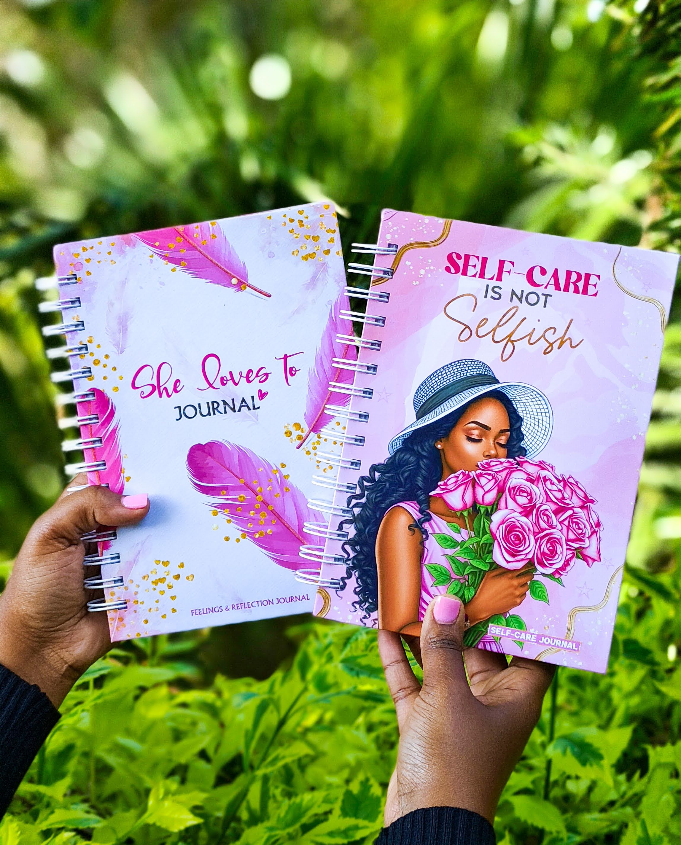 Self-Care Journal – Self Care is Not Selfish | Female Gift | Feminine Woman Gift Idea | Journal | Selfcare | Healing Journal