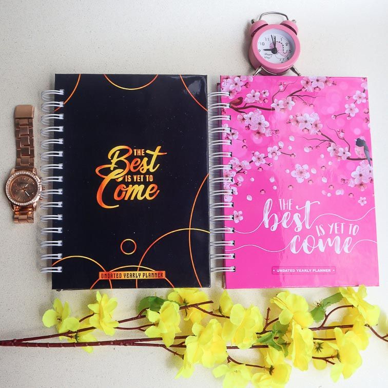 12 Months Undated Yearly Planner Journal | To-do-list | Cute Gift | Daily Planner | Monthly Planner | Yearly Planner | Notebook | Journal | Gift Idea | Male/  Masculine Gift | Female Gift