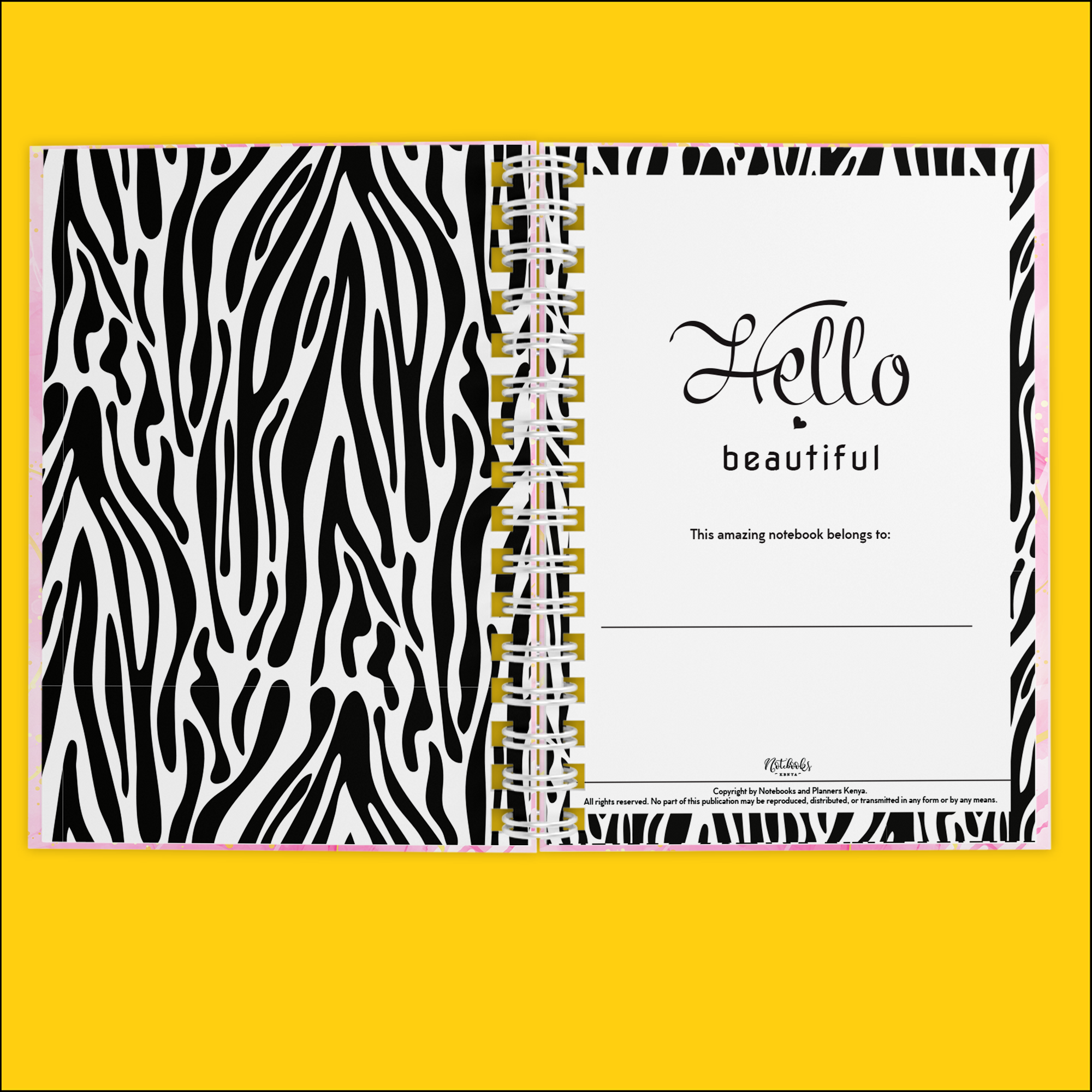 Me Myself and I Chique Notebook | Notebook Journal | Notebook Diary | Plain Notebook | Writing Notebook | Girly Notebook | Chic Notebook | Gift Idea | Feminine Gift Idea | Work Gift Idea