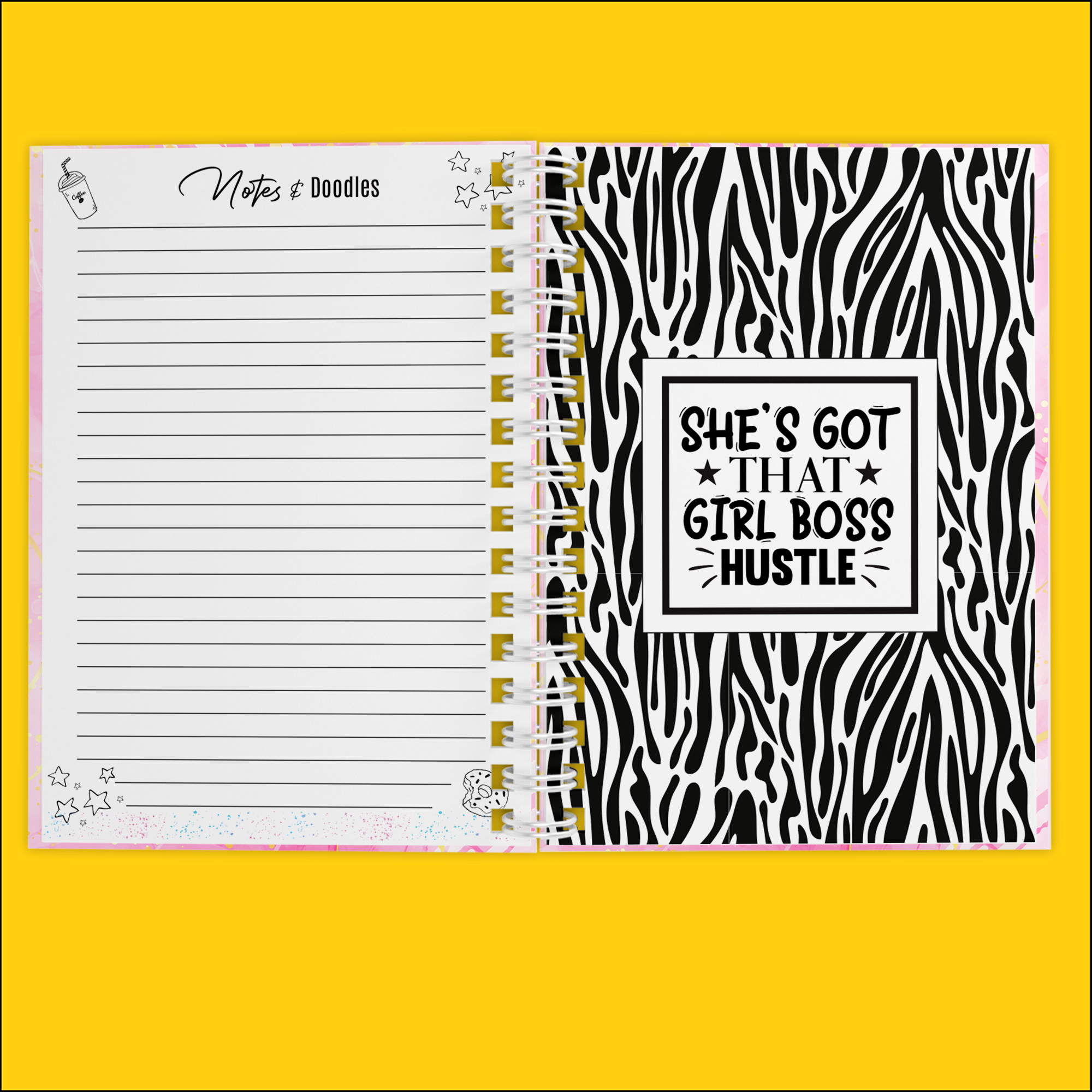 Me Myself and I Chique Notebook | Notebook Journal | Notebook Diary | Plain Notebook | Writing Notebook | Girly Notebook | Chic Notebook | Gift Idea | Feminine Gift Idea | Work Gift Idea
