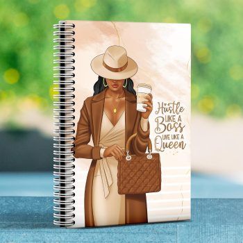 Boss Queen Elegant Chique Notebook | Notebook Journal | Notebook Diary | Plain Notebook | Writing Notebook | Girly Notebook | Chic Notebook | Gift Idea | Feminine Gift Idea | Work Gift Idea