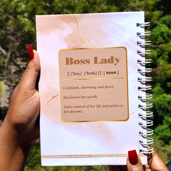 Boss Queen Elegant Chique Notebook | Notebook Journal | Notebook Diary | Plain Notebook | Writing Notebook | Girly Notebook | Chic Notebook | Gift Idea | Feminine Gift Idea | Work Gift Idea