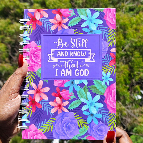 Be Still and Know | Christian Notebook | Notebook Journal | Notebook Diary | Plain Notebook | Writing Notebook | Girly Notebook | Chic Notebook | Gift Idea | Feminine Gift Idea | Work Gift Idea
