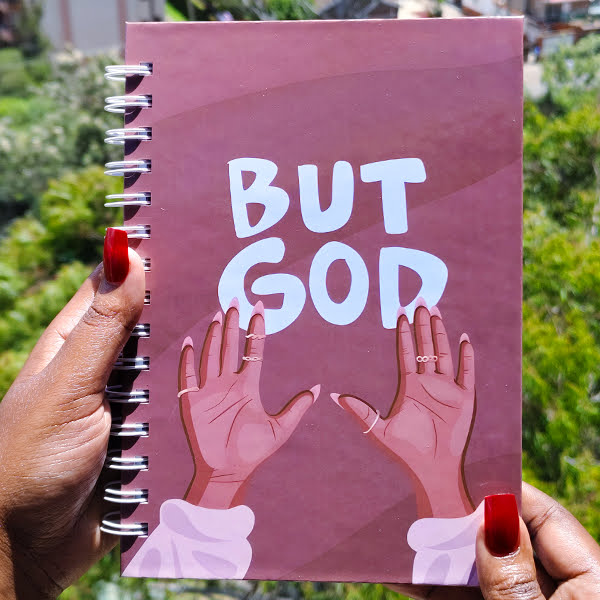 But God | Christian Notebook | Notebook Journal | Notebook Diary | Plain Notebook | Writing Notebook | Girly Notebook | Chic Notebook | Gift Idea | Feminine Gift Idea | Work Gift Idea
