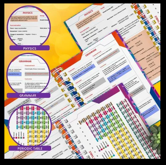 Colourful Student Study Planner | Revision Book | School Book | Back To school | Back To School Offers | Study Planner Gift | Teen Gift Idea | School Gift