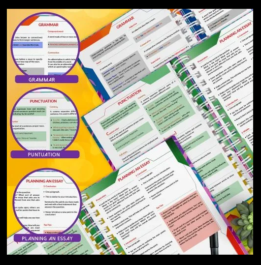 Colourful Student Study Planner | Revision Book | School Book | Back To school | Back To School Offers | Study Planner Gift | Teen Gift Idea | School Gift