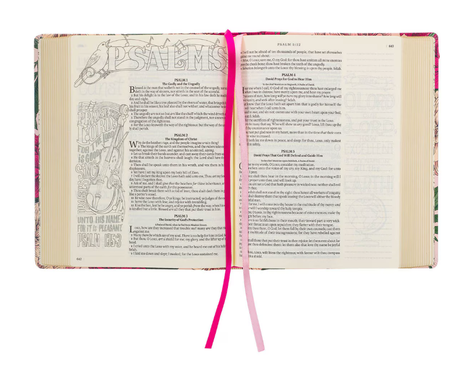 KJV Pink Floral Hardcover My Creative Bible | Christian Bible KJV | King James Version (KJV) | Floral Bible | Christian Bible KJV | King James Version (KJV) | Floral Bible