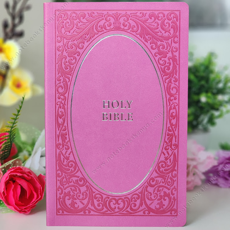 NIV Holy Bible Soft Touch Edition Pink | Comfort Print | Imitation Leather | Christian Bible NIV | New International Bible (NIV) | Floral Bible | Gift Idea | Pink Bible