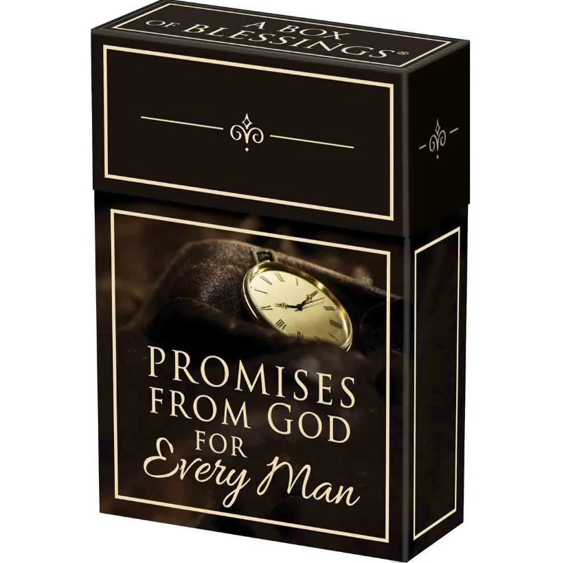 Promises From God for Every Man | Boxed Blessing Cards | Prayer Cards | Male Female Gift | Christian Gift | Pocket Size Scripture Cards | Masculine Gift | Father's Gift Idea