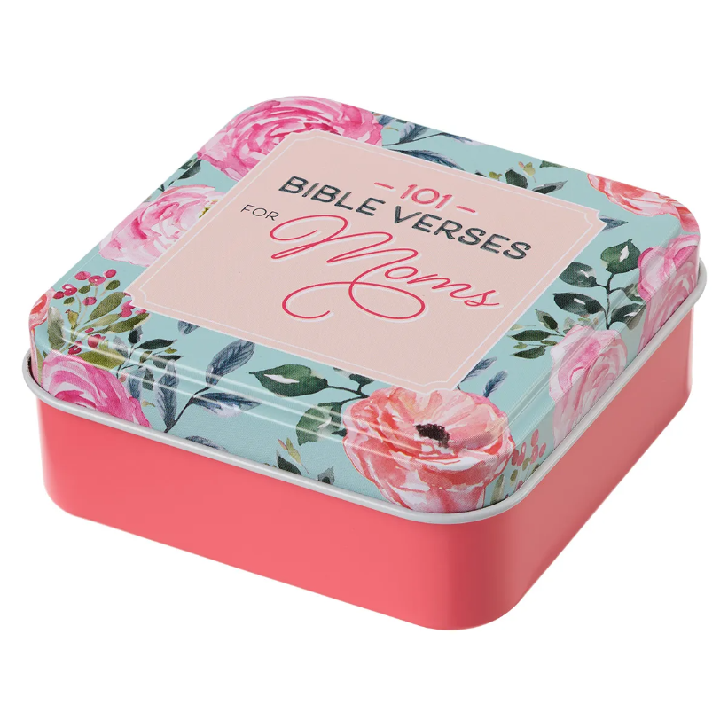 101 Bible Verses for Moms | Scripture Cards in a Beautiful Tin | Christian Gift | Mother's Day Gift  | Female Woman Girl Gift | Prayer Cards | Wedding Gift | Baby shower Gift | Gift | Pocket Size Card