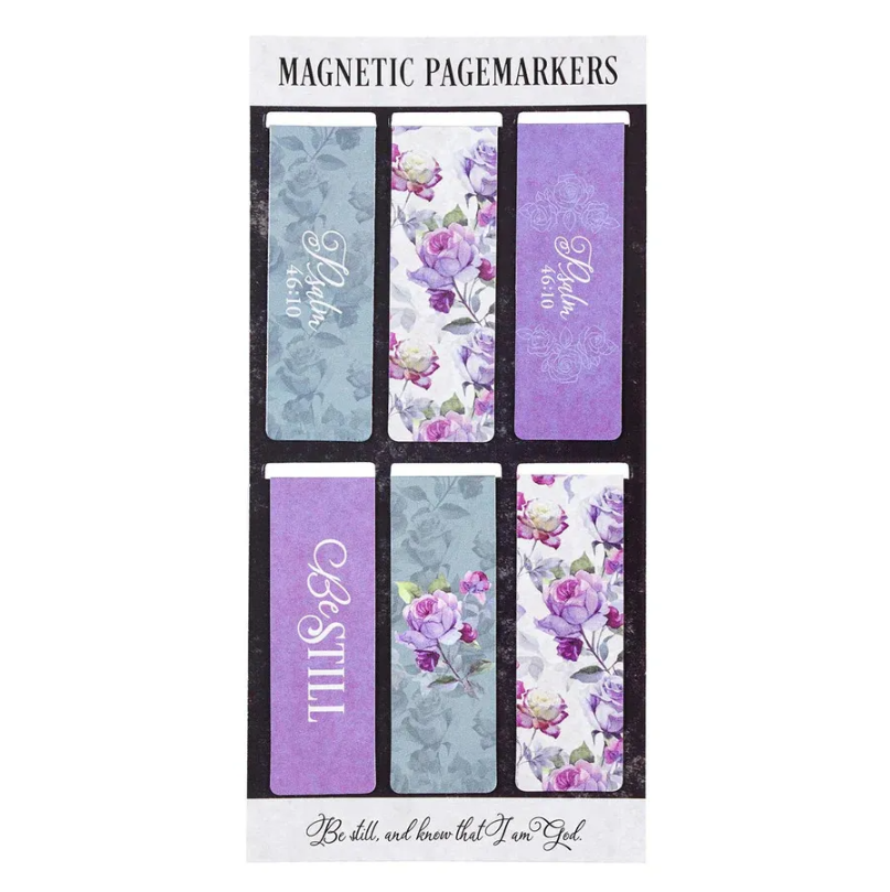 Be Still And Know That I Am God Magnetic Bookmarks Set of 6 | Idea| Readers Gift | Scripture Bookmarks | Christian Gift | Affirmation Bookmarks | Magnetic Book marks | Book Marks | Creative Gift