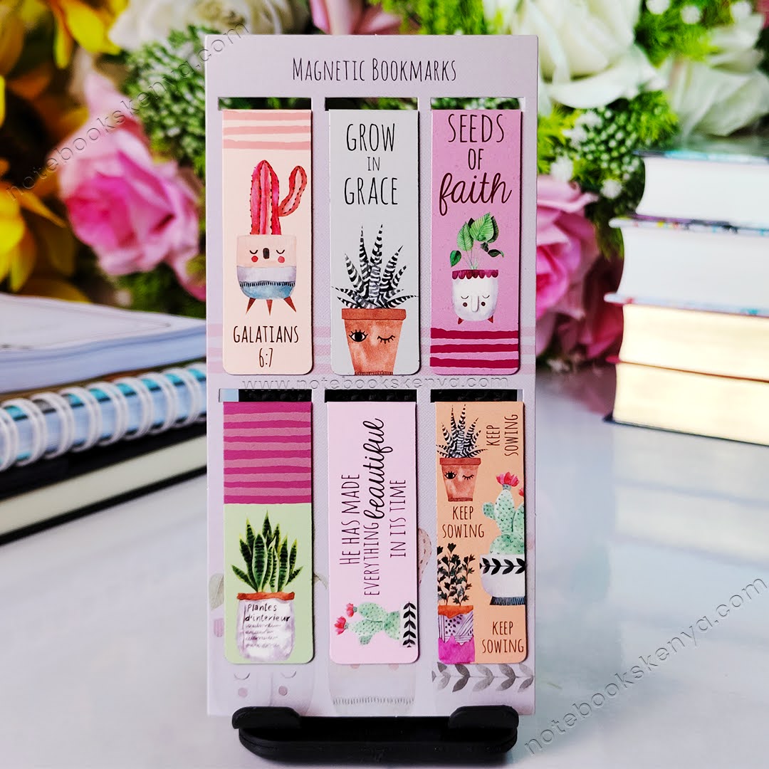 Grow In Grace Magnetic Bookmarks Set of 6 | Idea| Readers Gift | Scripture Bookmarks | Christian Gift | Affirmation Bookmarks | Magnetic Book marks | Book Marks | Creative Gift