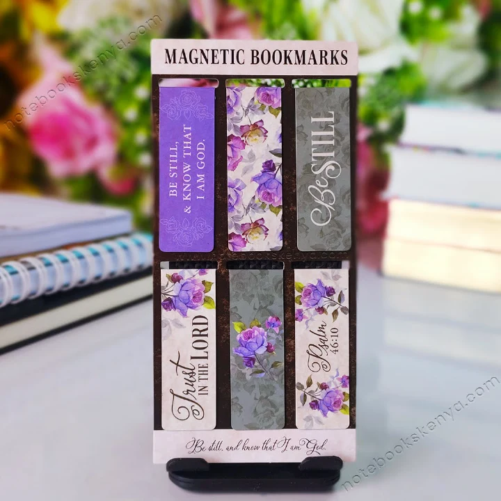 Be Still And Know That I Am God Magnetic Bookmarks Set of 6 | Idea| Readers Gift | Scripture Bookmarks | Christian Gift | Affirmation Bookmarks | Magnetic Book marks | Book Marks | Creative Gift