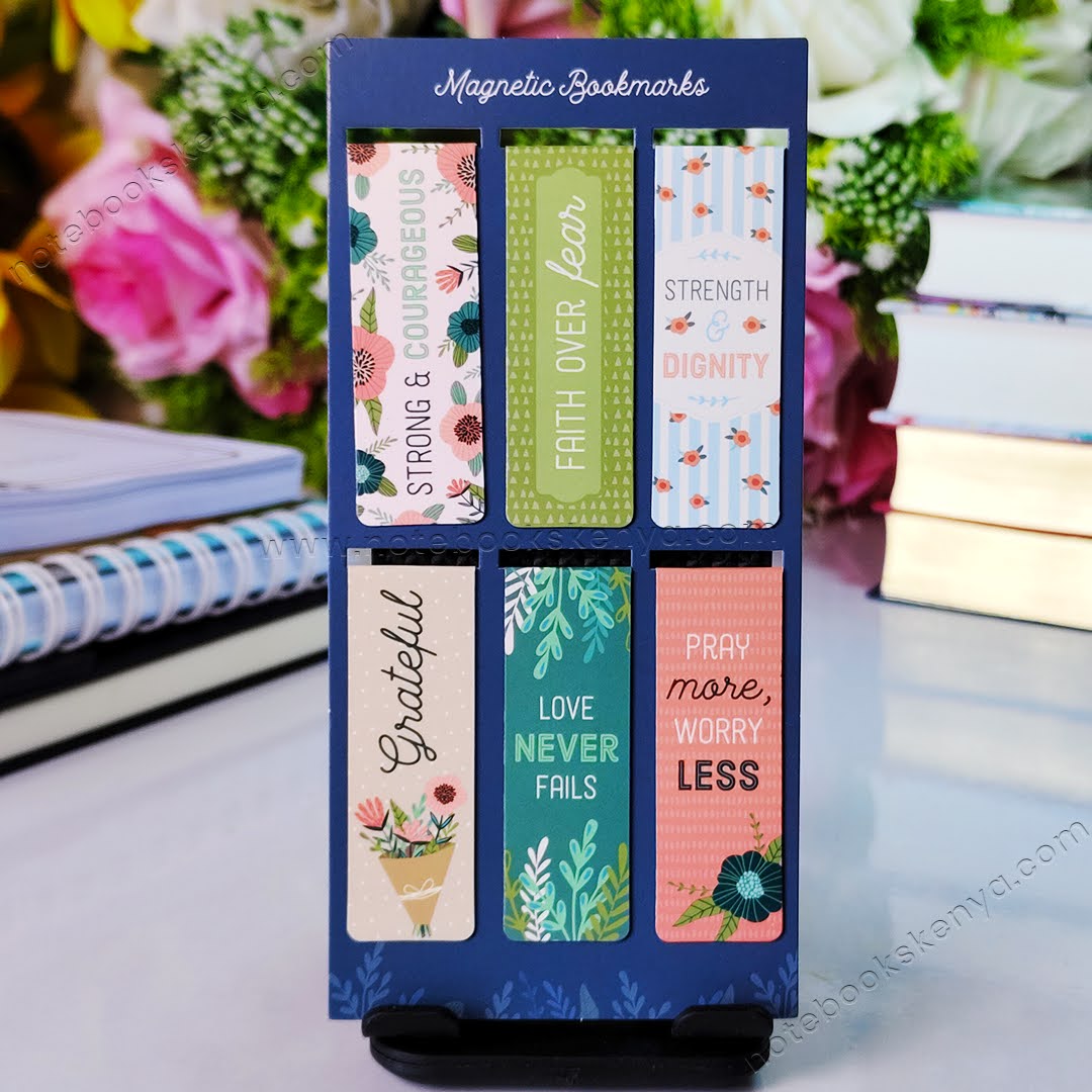 Floral Garden Magnetic Bookmarks Set of 6  | Male Gift | Idea| Readers Gift | Scripture Bookmarks | Christian Gift | Affirmation Bookmarks | Magnetic Book marks | Book Marks | Creative Gift