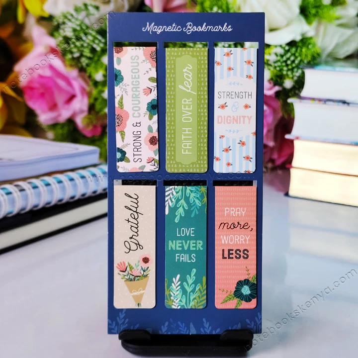 Floral Garden Magnetic Bookmarks Set of 6  | Male Gift | Idea| Readers Gift | Scripture Bookmarks | Christian Gift | Affirmation Bookmarks | Magnetic Book marks | Book Marks | Creative Gift